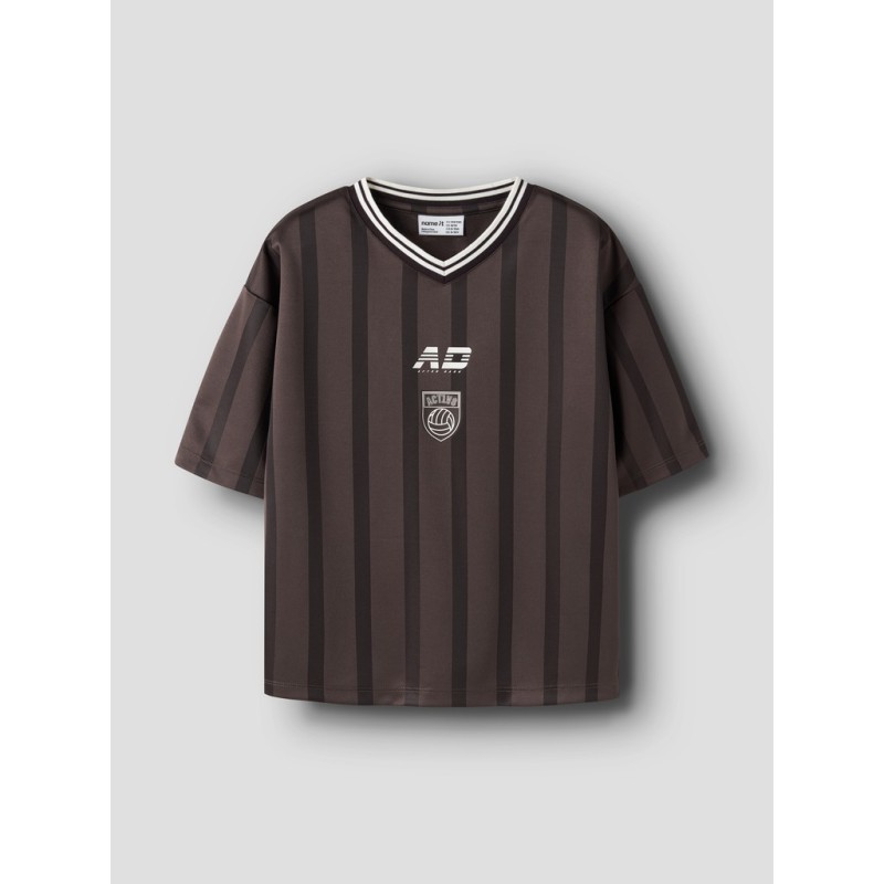 NAME IT KIDS pige - Kollo relaxed T-shirt - Chocolate Plum