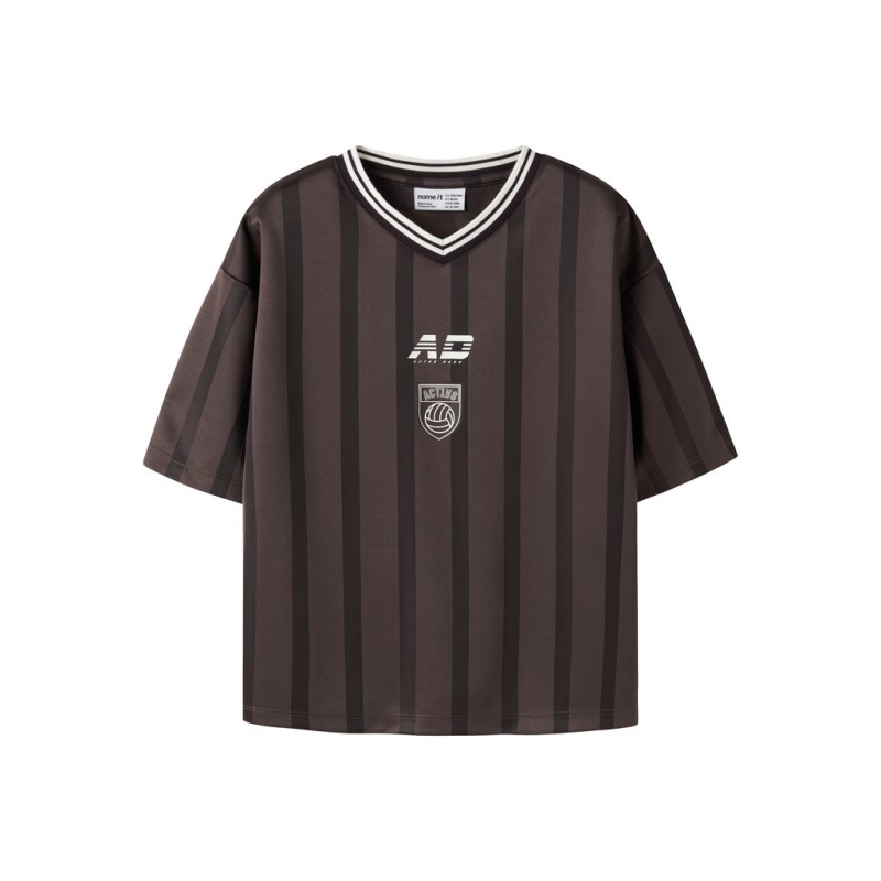 NAME IT KIDS pige - Kollo relaxed T-shirt - Chocolate Plum