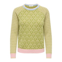 JDY Bryn life langærmet pullover - Crème Brûlée / WOODBINE