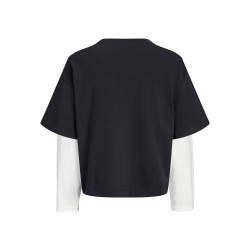 JACK & JONES JUNIOR Echo double layered sweatshirt - Black