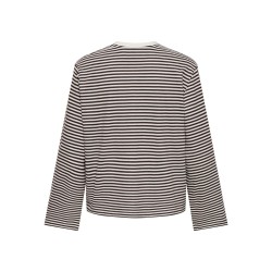 ONLY Freja langærmet bluse - Coffee Bean / CLOUD DANCER