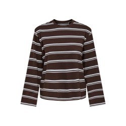 ONLY Freja langærmet bluse - Coffee Bean / BALLAD BLUE