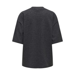 JDY Vita life T-shirt - Dark Grey Melange / MELANGE
