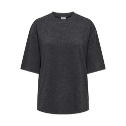 JDY Vita life T-shirt - Dark Grey Melange / MELANGE