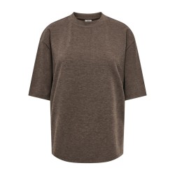 JDY Vita life T-shirt - Coffee Bean / MELANGE