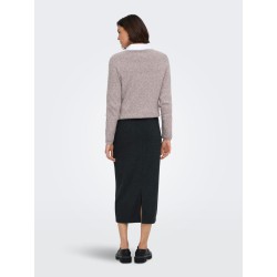 JDY Vita lang nederdel - Dark Grey Melange / MELANGE