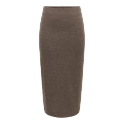 JDY Vita lang nederdel - Coffee Bean / MELANGE