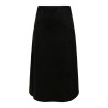 ONLY Diane faux midi ruskinds nederdel - Sort