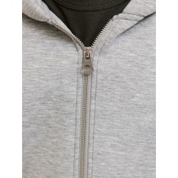 JACK & JONES JUNIOR Legacy sweat scuba hoodie - Light Grey Melange