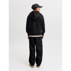 JACK & JONES JUNIOR Legacy sweat scuba hoodie - Sort