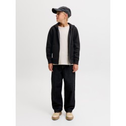 JACK & JONES JUNIOR Legacy sweat scuba hoodie - Sort