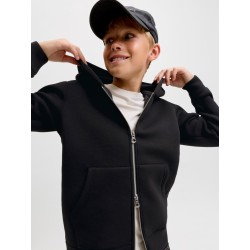 JACK & JONES JUNIOR Legacy sweat scuba hoodie - Sort