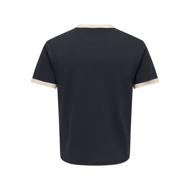 ONLY & SONS Willo T-shirt - Dark Navy / Antique white