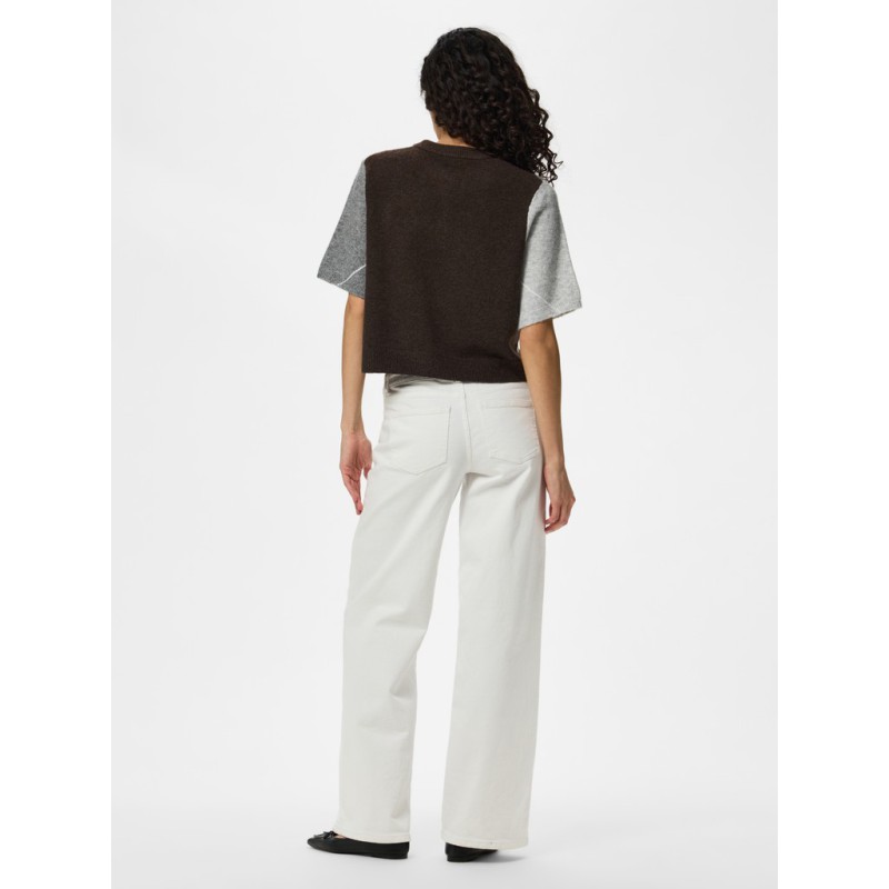 PIECES Sally strik cardigan - Hot Fudge / GREY / BIRCH