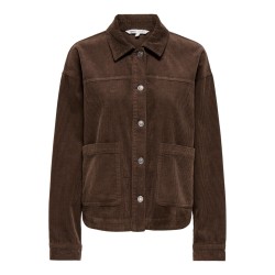 ONLY Kana Corduroy langærmet jakke - Chocolate Martini
