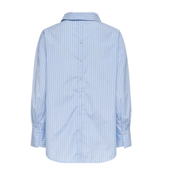 ONLY Oregon Alva langærmet skjorte - Soft Chambray / BRIGHT WHITE