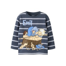 NAME IT MINI langærmet Emil bluse - Ombre Blue