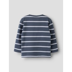 NAME IT MINI langærmet Emil bluse - Ombre Blue
