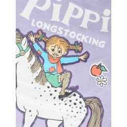 NAME IT MINI Anna langærmet Pippi bluse - Heirloom Lilac