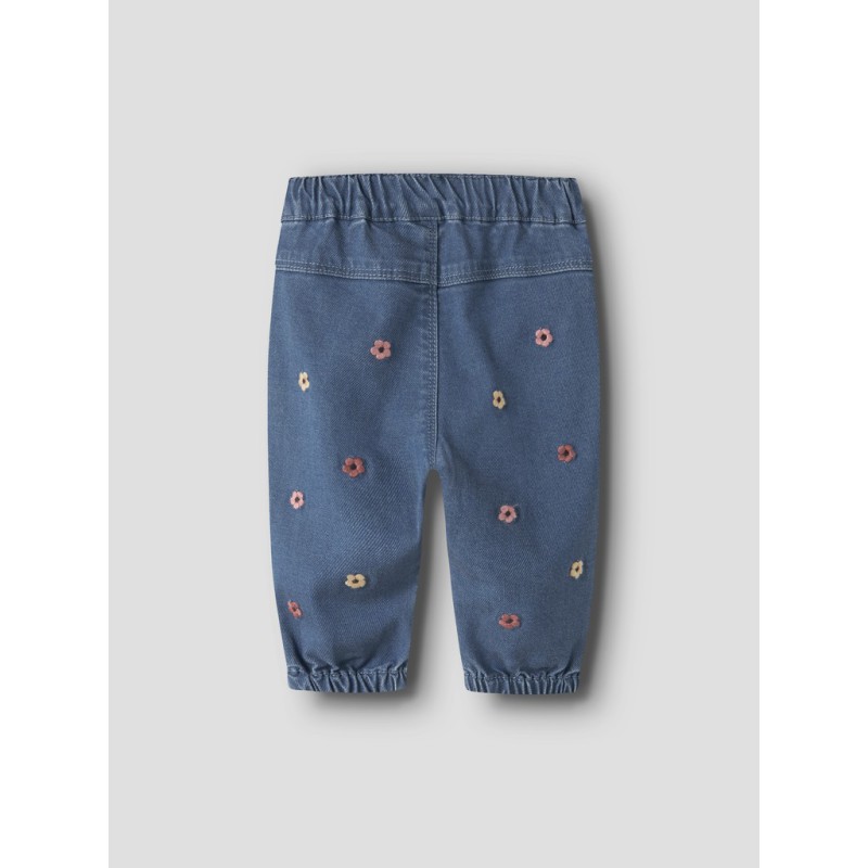 NAME IT BABY Rose broderede jeans 5321 - Soft Denim / EMB