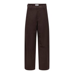 ONLY Clair mellemtalje barrel fit bukser - Black Coffee