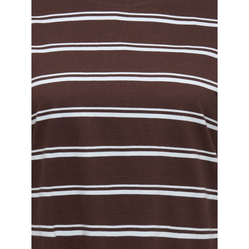 ONLY CARMAKOMA Freja brede langærmet T-shirt - Coffee Bean/ Ballad Blue
