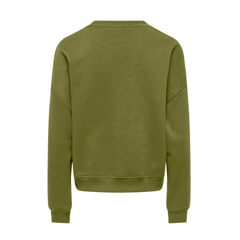 ONLY langærmet oversize sweatshirt - Peat Moss