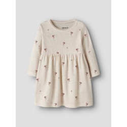 NAME IT BABY Nabila langærmet kjole - Peyote Melange