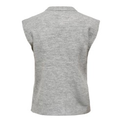 ONLY Simoni strikvest - Medium Grey Melange