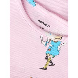 NAME IT MINI Soca Pippi langærmet bluse - Pirouette