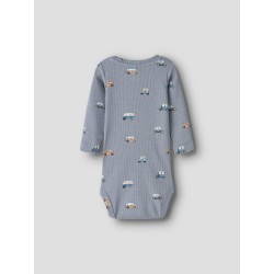 NAME IT BABY Ottoman langærmet body - Tradewinds
