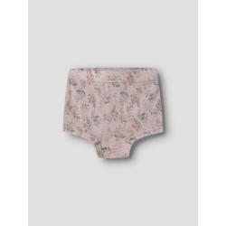 NAME IT MINI Wang uld underbukser - Violet Ice / FLOWERS / LEAFS