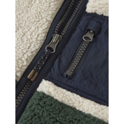 NAME IT MINI Macey teddy jakke - Jungle Green