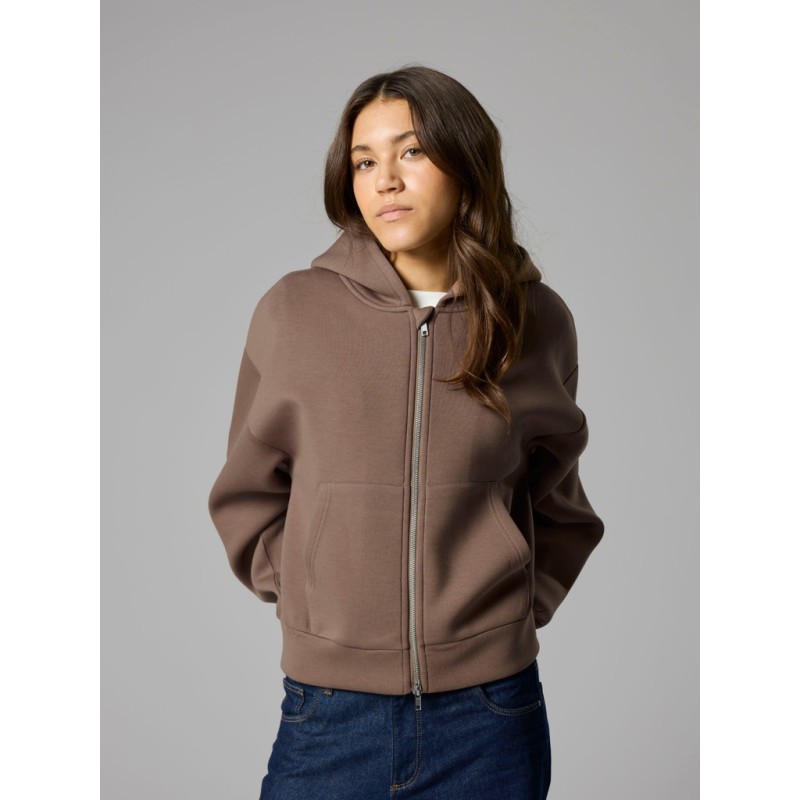 LMTD Halfa langærmet kort cardigan - Pine Bark