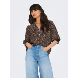 ONLY Raya bluse - Silver Mink / ANIMAL