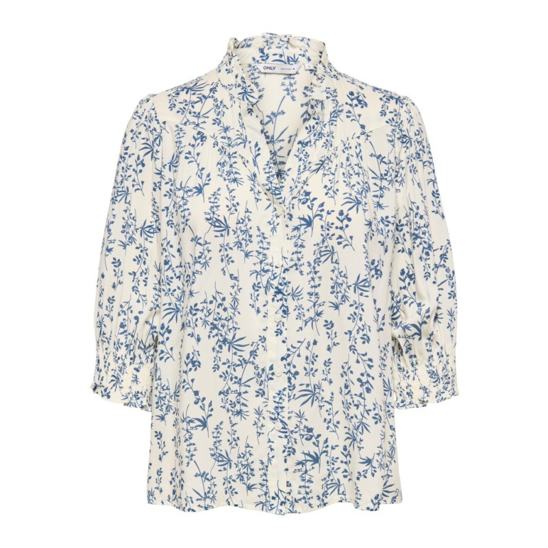 ONLY Raya bluse - Jet Stream / AMY FLOWER