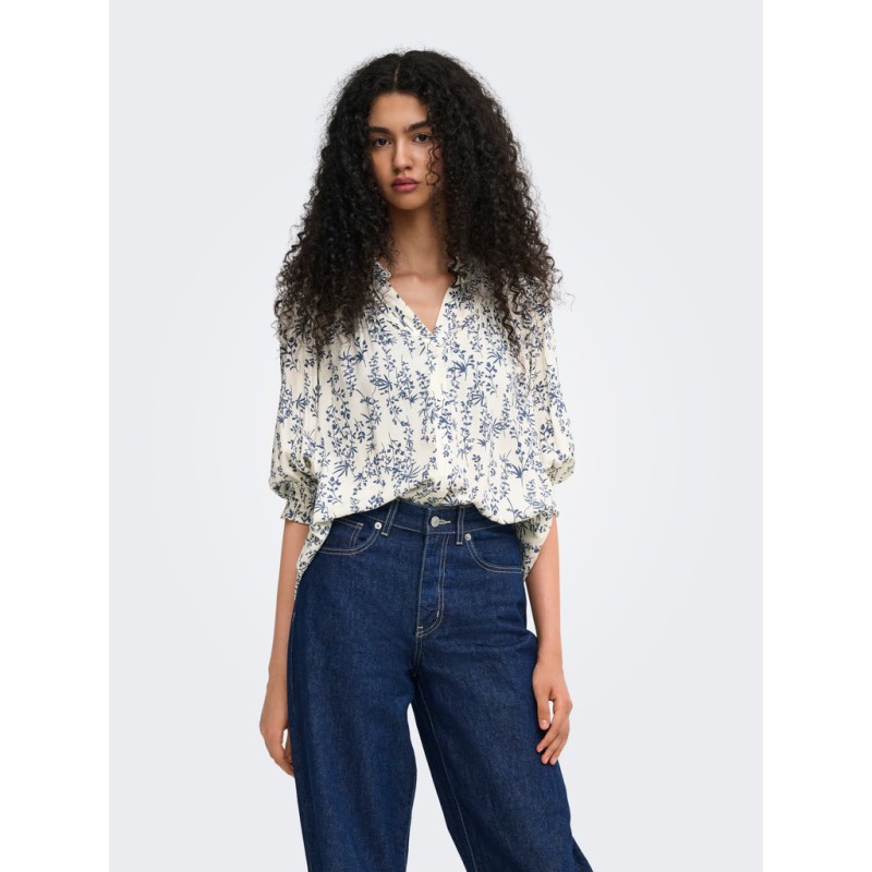 ONLY Raya bluse - Jet Stream / AMY FLOWER