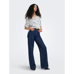 ONLY Raya bluse - Jet Stream / AMY FLOWER