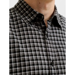 JACK & JONES Carter check langærmet skjorte - Black