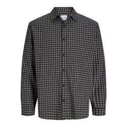 JACK & JONES Carter check langærmet skjorte - Black