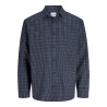 JACK & JONES Carter check langærmet skjorte - Navy Blazer