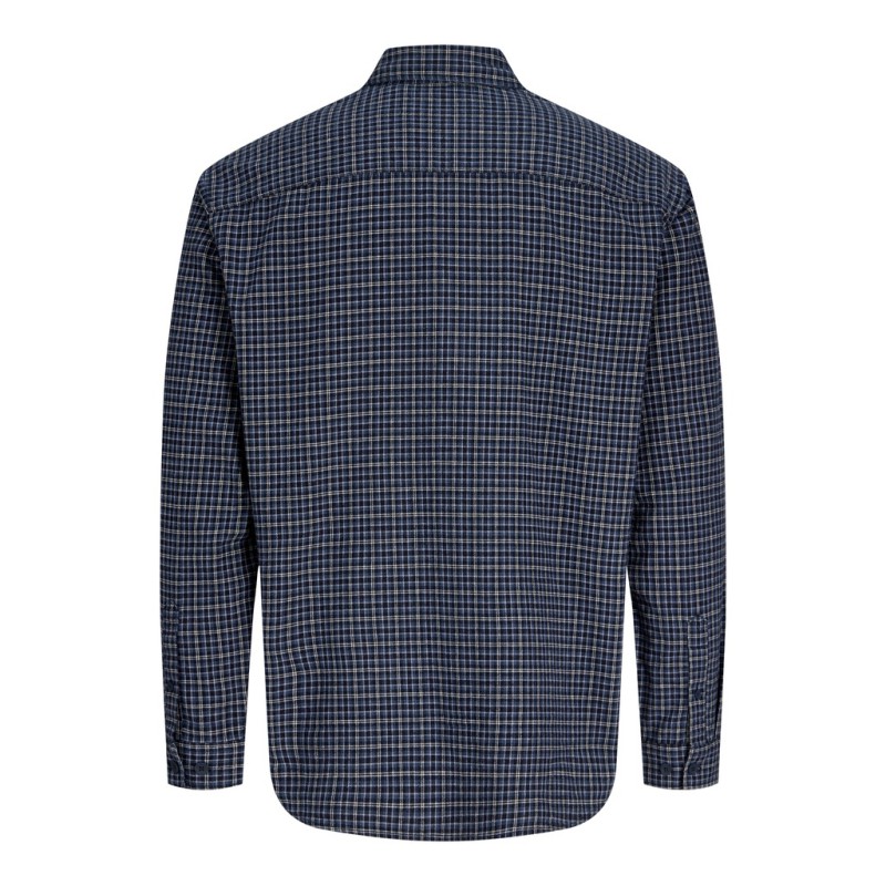 JACK & JONES Carter check langærmet skjorte - Navy Blazer
