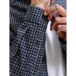 JACK & JONES Carter check langærmet skjorte - Navy Blazer