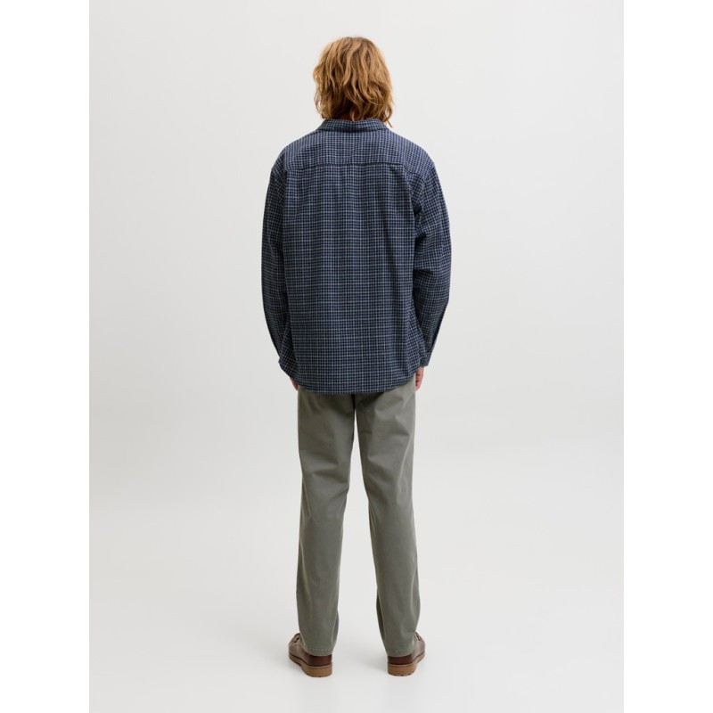 JACK & JONES Carter check langærmet skjorte - Navy Blazer