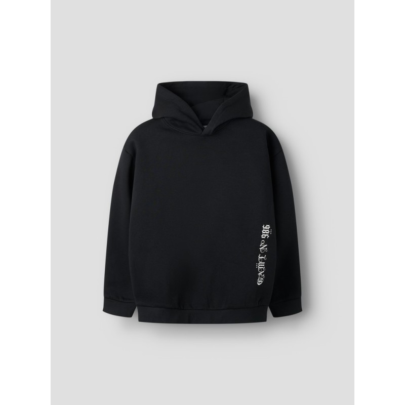NAME IT KIDS Nestor langærmet sweatshirt - Black Beauty