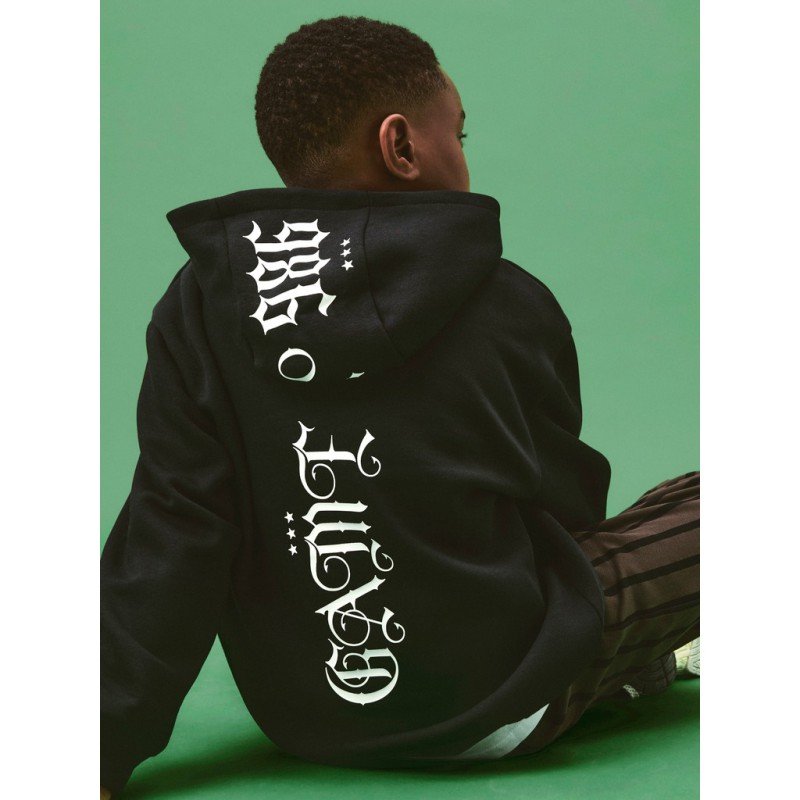 NAME IT KIDS Nestor langærmet sweatshirt - Black Beauty
