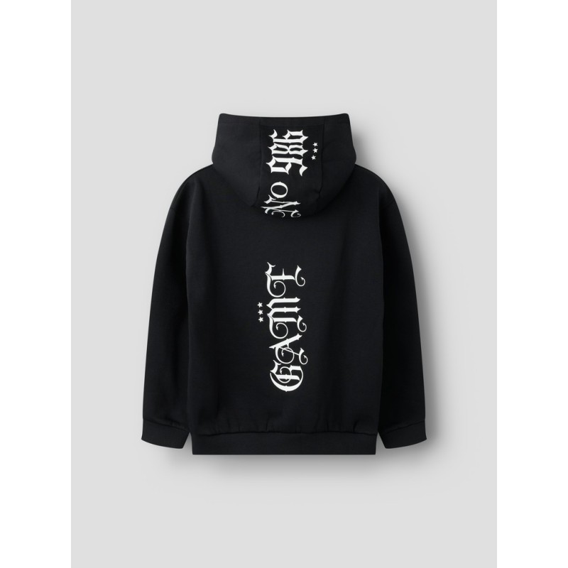 NAME IT KIDS Nestor langærmet sweatshirt - Black Beauty