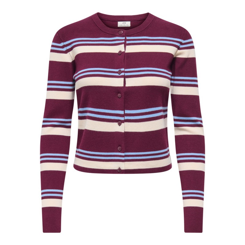 JDY Emmie langærmet strikcardigan - Windsor Wine