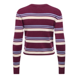 JDY Emmie langærmet strikcardigan - Windsor Wine
