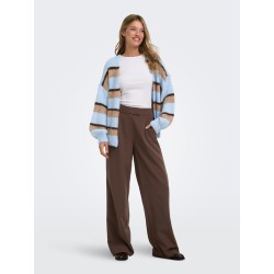 ONLY Linda-Berry high waist bukser - Chocolate Martini